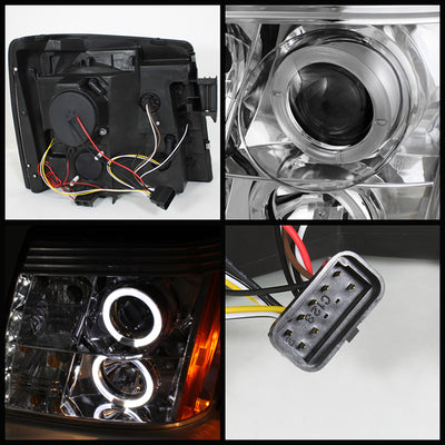 Cadillac Escalade Headlights, Cadillac Headlights, 03-06 Projector Headlights, Spyder Headlights, Headlights, Chrome Headlights, Escalade Headlights, Projector Headlight