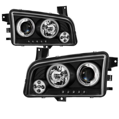 Dodge Projector Headlights, Dodge Charger Headlights, Dodge  06-10 Headlights, Projector Headlights, Black Projector Headlights, Spyder Projector Headlights