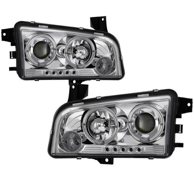 Dodge Projector Headlights, Dodge Charger Headlights, Dodge  06-10 Headlights, Projector Headlights, Chrome Projector Headlights, Spyder Projector Headlights