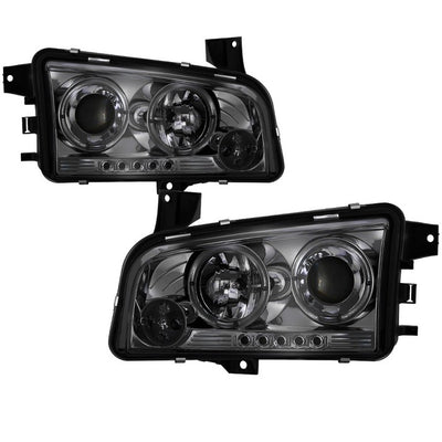 Dodge Projector Headlights, Dodge Charger Headlights, Dodge  06-10 Headlights, Projector Headlights, Smoke Projector Headlights, Spyder Projector Headlights
