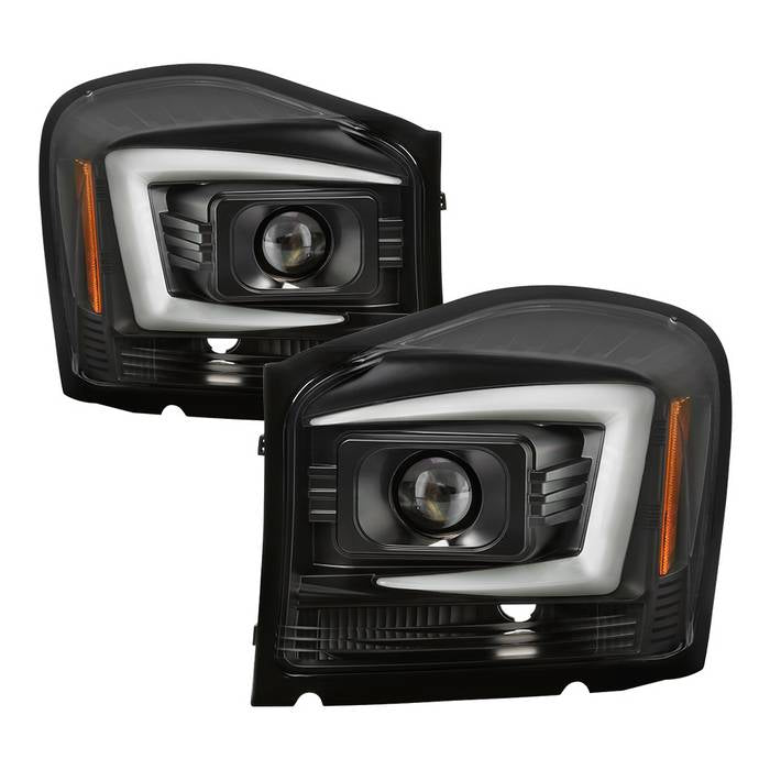 Dodge Projector Headlights, Dodge Durango Headlights, Dodge 2004 - 2006 Headlights, Projector Headlights, Black Headlights, Spyder Headlights