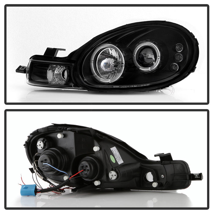 Dodge Projector Headlights, Projector Headlights , Dodge Neon Headlights, 00-02 Projector Headlights, Neon Projector Headlights, Black Projector Headlights