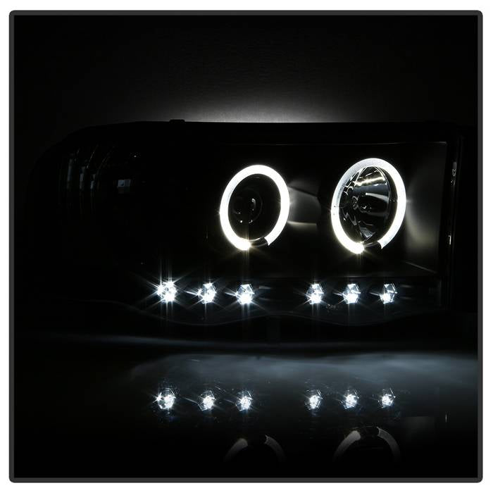 Dodge Projector Headlights, Dodge Ram 1500 Headlights, Dodge 02-05 Headlights, Dodge Ram 2500 Headlights, Dodge Ram 3500 Headlights, Dodge 03-05 Headlights, Projector Headlights, Black Headlights, Spyder Headlights