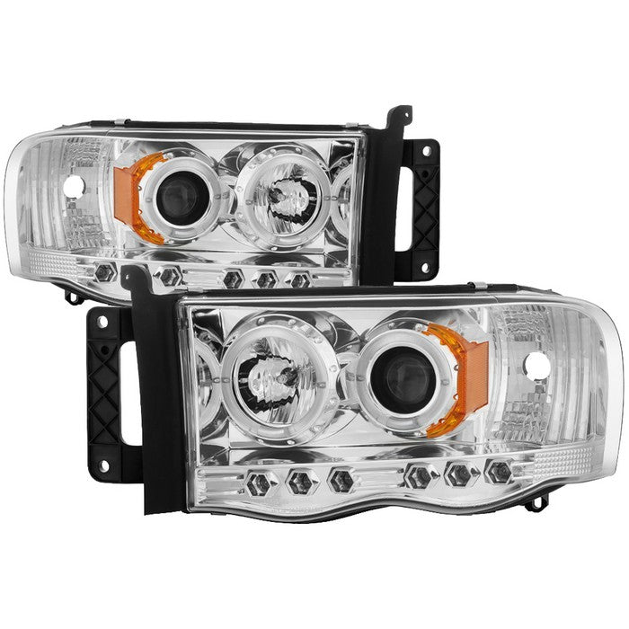 Dodge Projector Headlights, Dodge Ram 1500 Headlights, Dodge 02-05 Headlights, Dodge Ram 2500 Headlights, Dodge Ram 3500 Headlights, Dodge 03-05 Headlights, Projector Headlights, Chrome Headlights, Spyder Headlights