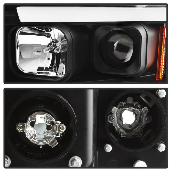 Dodge Projector Headlights, Dodge Ram 1500 Headlights, Dodge 02-05 Headlights, Dodge Ram 2500 Headlights, Dodge Ram 3500 Headlights, Dodge 03-05 Headlights, Projector Headlights, Black Headlights, Spyder Headlights