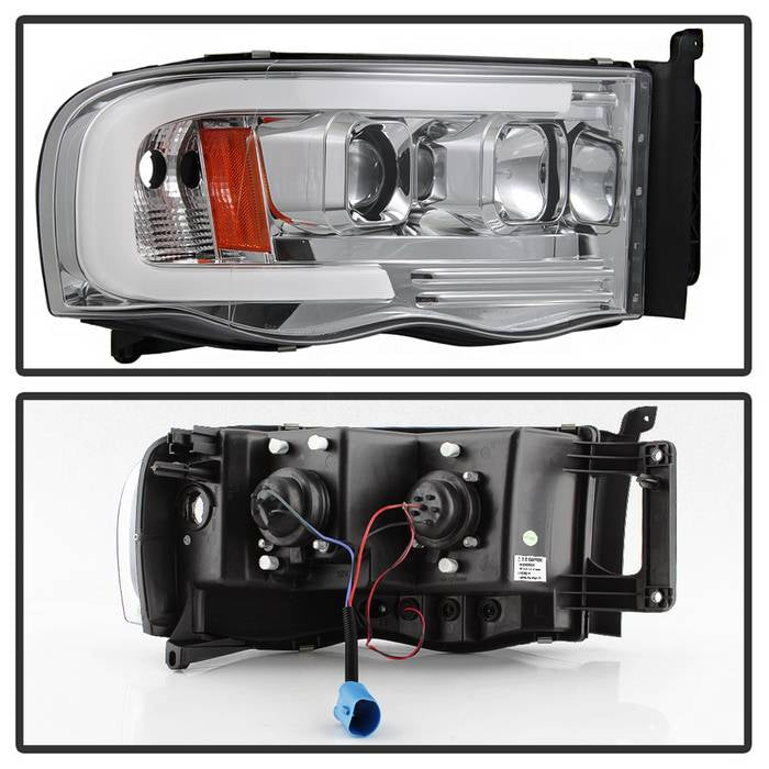 Dodge Projector Headlights, Dodge Ram 1500 Headlights, Dodge 02-05 Headlights, Dodge Ram 2500 Headlights, Dodge Ram 3500 Headlights, Dodge 03-05 Headlights, Projector Headlights, Chrome Headlights, Spyder Headlights