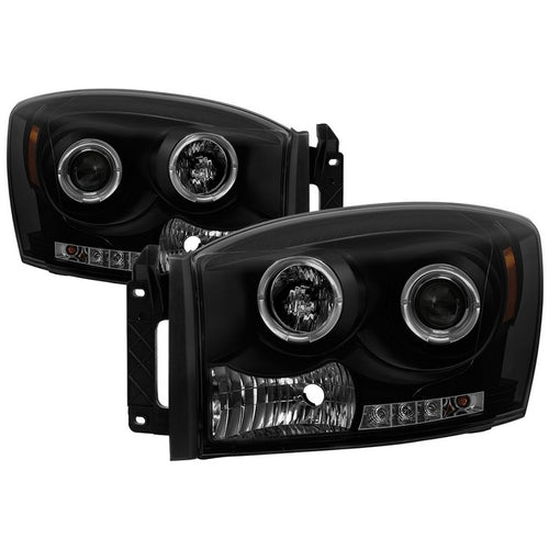 Dodge Projector Headlights, Dodge Ram 1500 Headlights, Dodge 06-08 Headlights, Dodge Ram 2500 Headlights, Dodge Ram 3500 Headlights, Projector Headlights, Dodge 06-09 Headlights, Black Smoke Headlights, Spyder Headlights