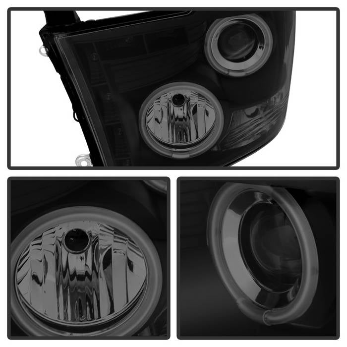 Dodge Projector Headlights, Dodge Ram 1500 Headlights, Dodge 09-18 Headlights, Dodge Ram 2500 Headlights, Dodge Ram 3500 Headlights, Projector Headlights, Dodge 10-19  Headlights, Black Smoke Headlights, Spyder Headlights