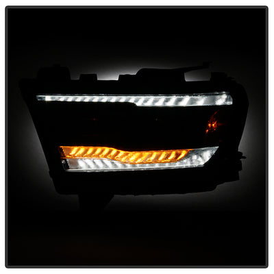 Dodge Projector Headlights, Dodge Ram Headlights, Ram 1500 Headlights, Dodge 2019-2020 Headlights, Projector Headlights, Black Headlights, Spyder Headlights