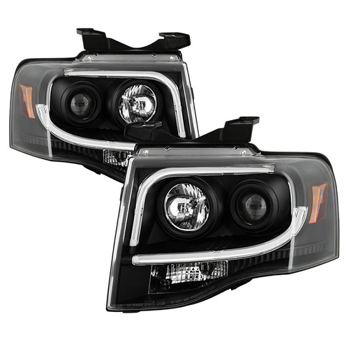 Ford Projector Headlights, Projector Headlights, Ford Expedition Headlights, Expedition Headlights, 07-13 Projector Headlights, Black Projector Headlights