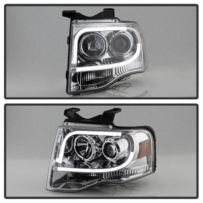 Ford Projector Headlights, Ford Expedition Headlights, Projector Headlights, 07-13 Projector Headlights, Chrome Projector Headlights, Spyder Projector Headlights