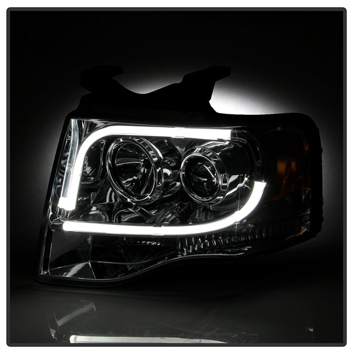 Ford Projector Headlights, Ford Expedition Headlights, Projector Headlights, 07-13 Projector Headlights, Chrome Projector Headlights, Spyder Projector Headlights