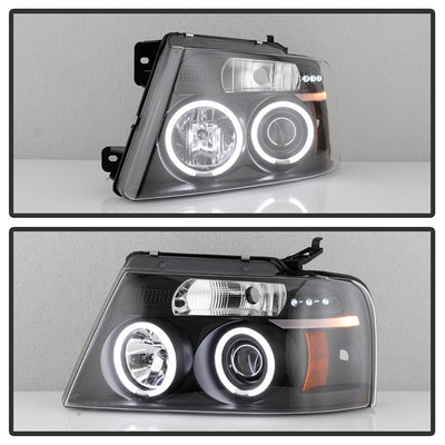 Ford  Projector Headlights, Ford F150 Headlights, Ford 04-08 Headlights, Projector Headlights, Black Projector Headlights, Spyder Projector Headlights