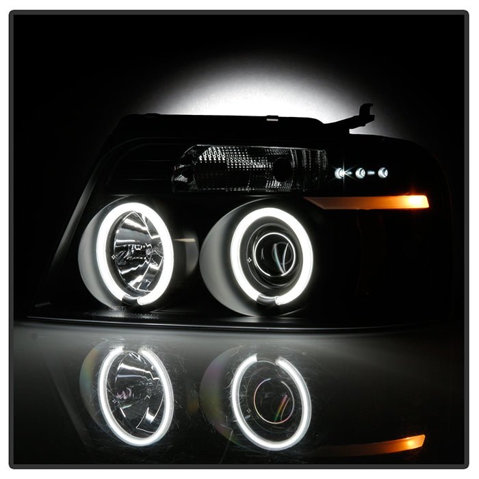 Ford  Projector Headlights, Ford F150 Headlights, Ford 04-08 Headlights, Projector Headlights, Black Projector Headlights, Spyder Projector Headlights