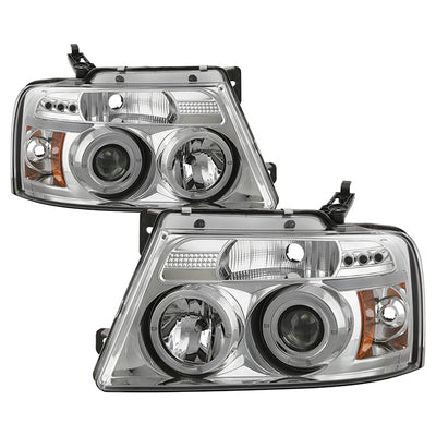 Ford  Projector Headlights, Ford F150 Headlights, Ford 04-08 Headlights, Projector Headlights, Chrome Projector Headlights, Spyder Projector Headlights