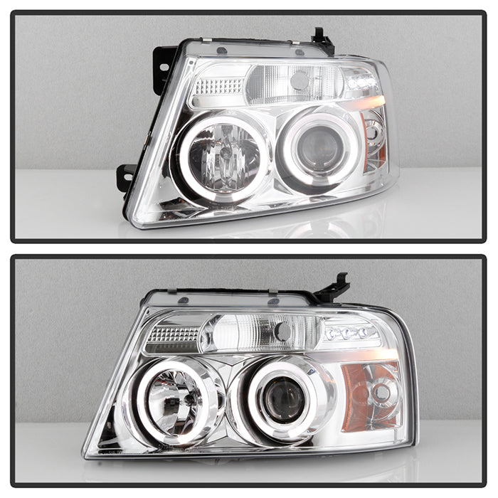 Ford  Projector Headlights, Ford F150 Headlights, Ford 04-08 Headlights, Projector Headlights, Chrome Projector Headlights, Spyder Projector Headlights