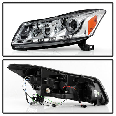 Honda Projector Headlights, Honda Accord Headlights, Accord 08-12 Headlights, Projector Headlights, Chrome Projector Headlights, Headlights, Spyder Headlights