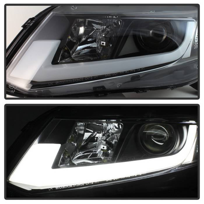 Honda Projector Headlights, Honda Civic Headlights, 2012-2014 Headlights, Projector Headlights, Black Projector Headlights, Spyder Projector Headlights