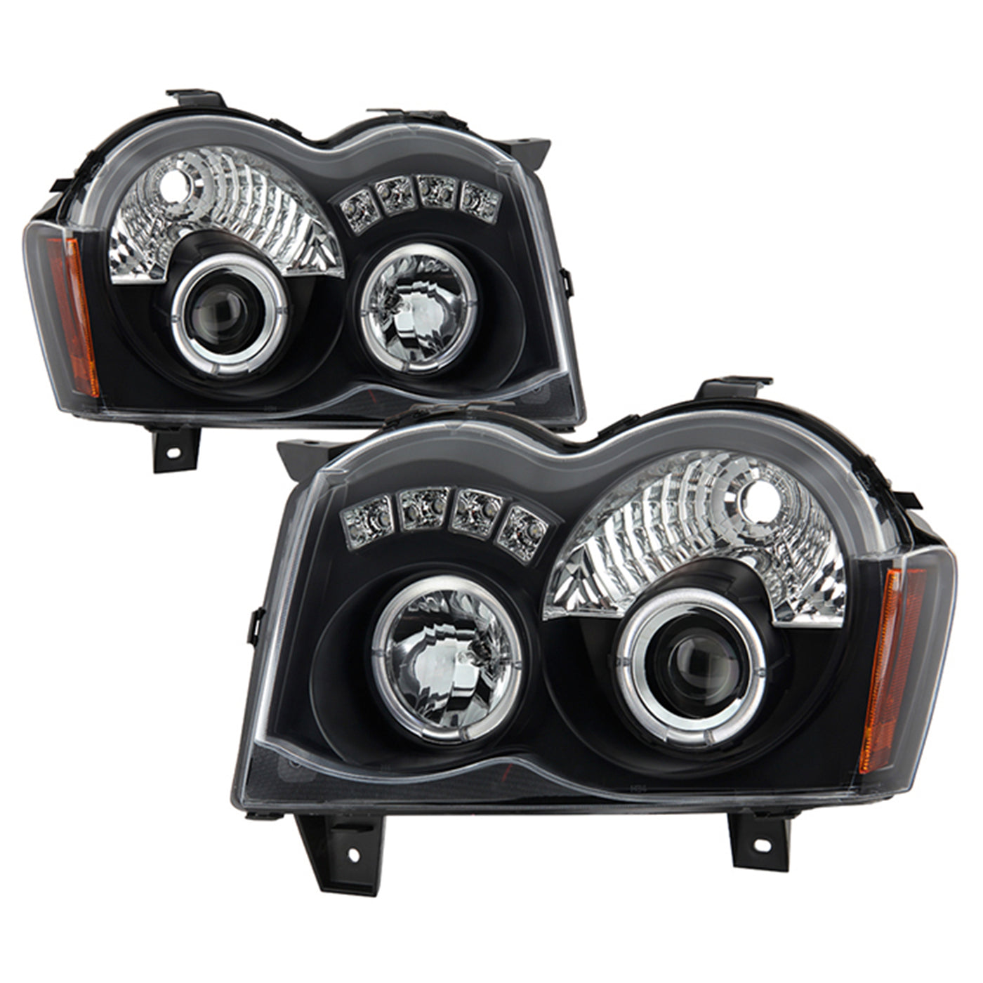 Jeep Grand Cherokee 08-10 Projector Headlights - Black