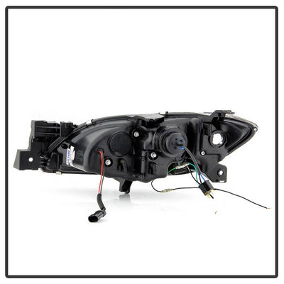 Mazda 3 04-08 4Dr Sedan Projector Headlights - Black