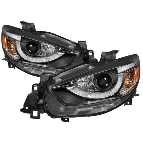 Mazda Projector Headlights, Mazda CX-5 Projector Headlights, Projector Headlights, 13-16 Projector Headlights, Spyder Projector Headlights, Black Projector Headlights