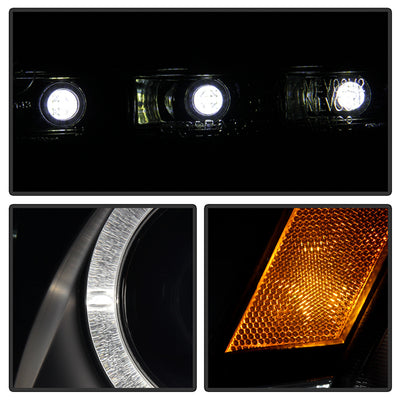 Mitsubishi Projector Headlights, Mitsubishi Lancer Headlights, 08-17 Projector Headlights, Black Projector Headlights, Spyder Projector Headlights, Lancer / EVO-10 Projector Headlights