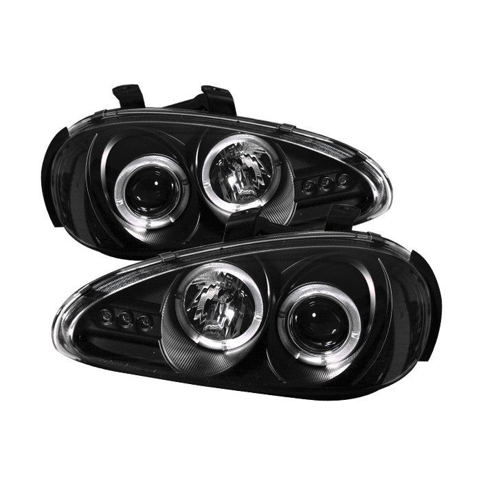 Mazda Projector Headlights, Mazda MX3 Headlights, 92-96 Projector Headlights, Projector Headlights, Black Projector Headlights, Spyder Projector Headlights
