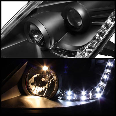 Nissan Projector Headlights, Nissan 350Z Headlights, 06-08 Projector Headlights, Black Projector Headlights, Spyder Projector Headlights, 350Z Projector Headlights