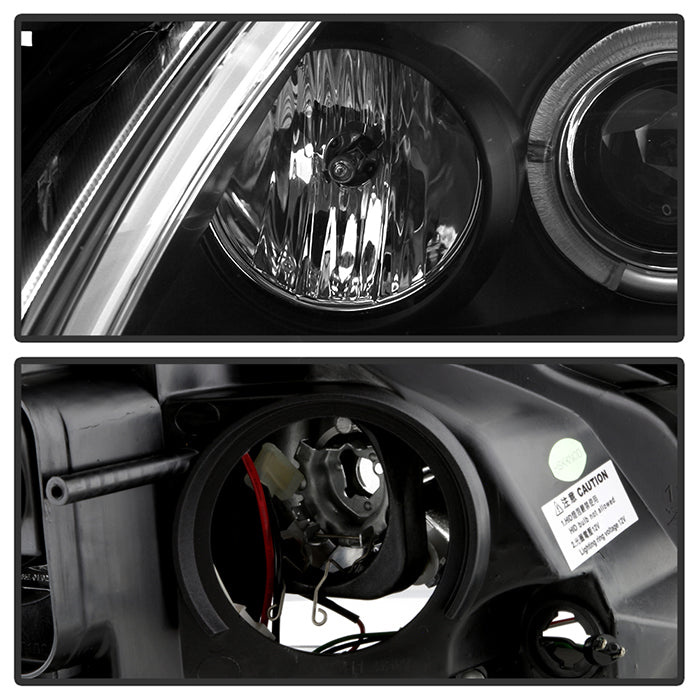 Nissan Projector Headlights, Nissan Altima Projector Headlights, Projector Headlights, Altima 2010-2012 Headlights, Black Projector Headlights, Spyder Projector Headlights
