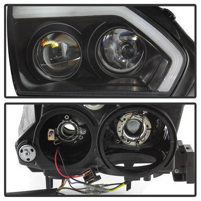 Nissan Projector Headlights, Nissan GTR Headlights, GTR 09-14 Headlights, Projector Headlights, Black Projector Headlights, Spyder Projector Headlights, Headlights