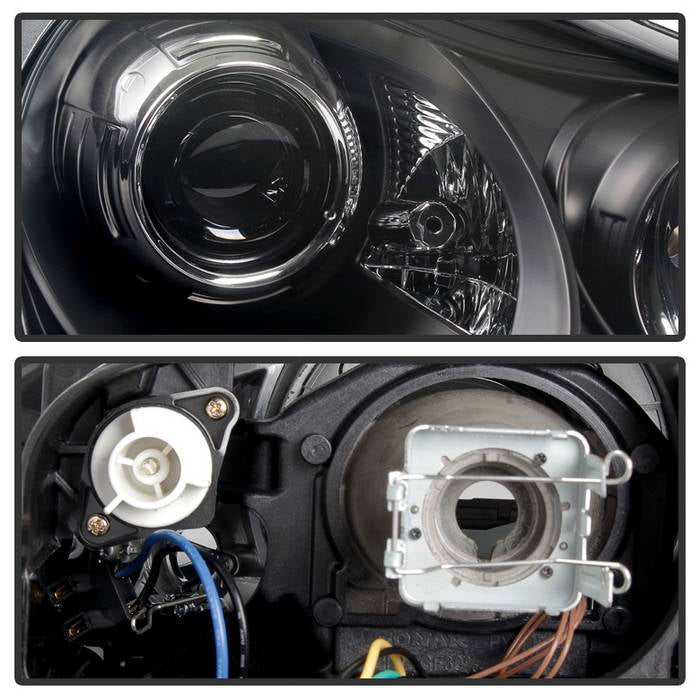 Porsche Projector Headlights, Cayenne Projector Headlights, 03-06 Porsche Headlights, Black Projector Headlights, Spyder Projector Headlights, LED Projector Headlights, Porsche Cayenne Headlights