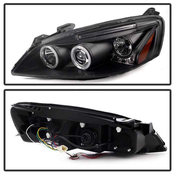 Pontiac Projector Headlights, Pontiac G6 2/4DR Headlights, 05-08 Projector Headlights, Black Projector Headlights, Spyder Projector Headlights, G6 2/4DR Projector Headlights