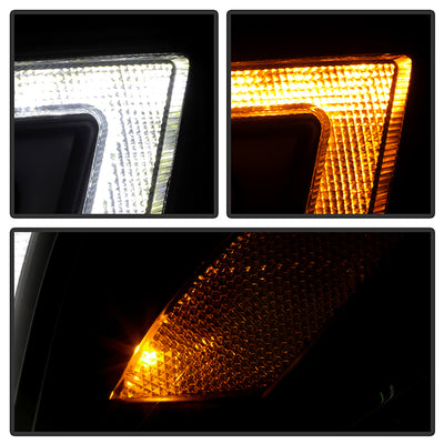 Subaru Forester Headlights, Subaru LED Headlights, Forester LED Headlights, 2014-2016 LED Headlights, Turn Signal Headlights, Black Projector Headlights, Spyder Projector Headlights