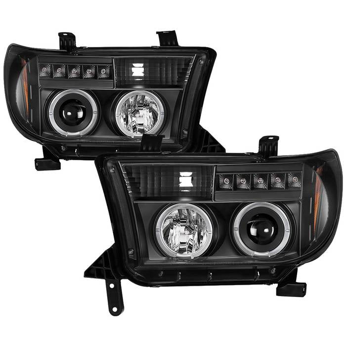 Toyota Projector Headlights, Tundra Projector Headlights, Sequoia Projector Headlights, 08-13 Projector Headlights, 07-13 Projector Headlights, Black Projector Headlights, Spyder Projector Headlights, Toyota Tundra Headlights, Toyota Sequoia Headlights