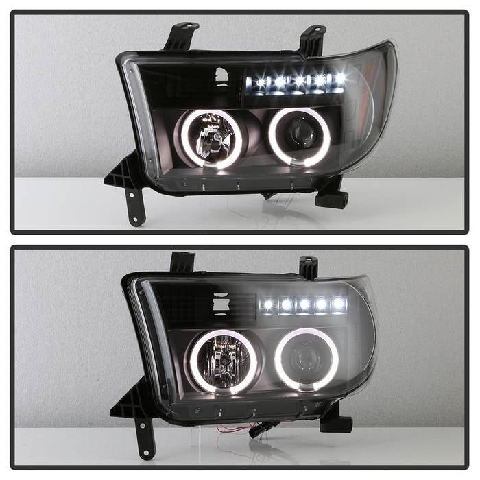 Toyota Projector Headlights, Tundra Projector Headlights, Sequoia Projector Headlights, 08-13 Projector Headlights, 07-13 Projector Headlights, Black Projector Headlights, Spyder Projector Headlights, Toyota Tundra Headlights, Toyota Sequoia Headlights