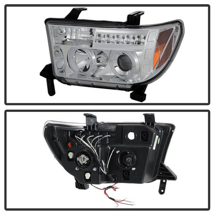 Toyota Projector Headlights, Tundra Projector Headlights, Sequoia Projector Headlights, 07-13 Projector Headlights, 08-13 Projector Headlights, Chrome Projector Headlights, Spyder Projector Headlights, Toyota Tundra Headlights, Toyota Sequoia Headlights