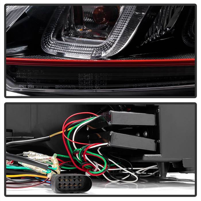 Volkswagen Headlights, Volkswagen Golf Headlights, Golf Projector Headlights, GTI 10-13 Headlights, Black Projector Headlights, Projector Headlights, Headlights, Spyder Headlights