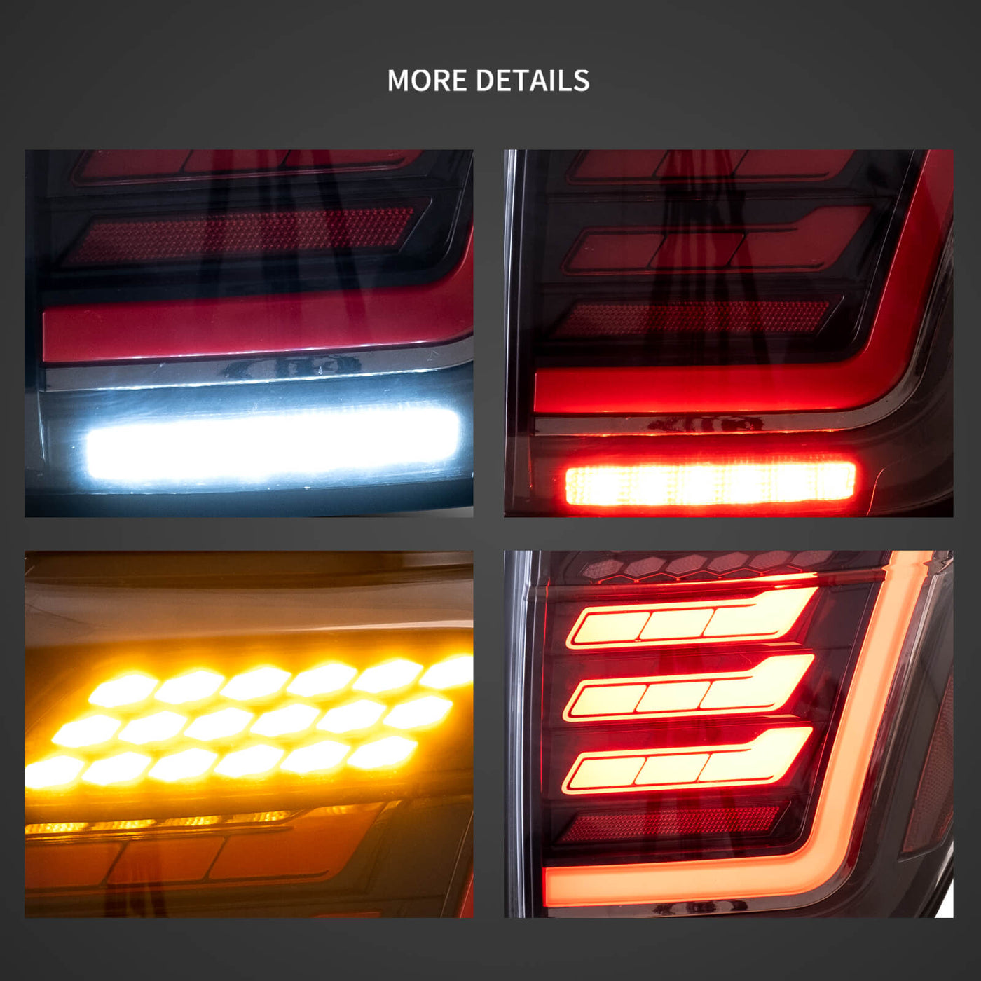 10-22 Toyota 4Runner 5th Gen (N280) Vland LED Tail Lights With Dynamic Welcome Lighting