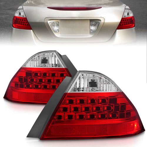 Honda Tail Lights, Honda Accord Tail Lights, 06-07 4DR Tail Lights, Red/Clear Tail Lights, Anzo Tail Lights, Tail Lights