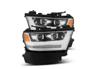 Ram 1500 Headlight, 1500 Luxx Headlight, Ram 19+ Headlight, Alpharex Luxx Headlights, Black Pro Headlight, Chrome Pro Headlight, Jet Black Headlight, Ram Luxx Headlights