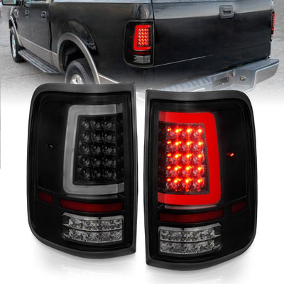 Ford Led Tail Lights, Ford F 150 04-08 Led Tail Lights, Led Tail Lights, Ford Black Tail Lights, Housing Smoke Lens 