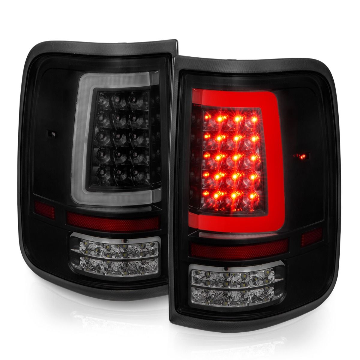 Ford Led Tail Lights, Ford F 150 04-08 Led Tail Lights, Led Tail Lights, Ford Black Tail Lights, Housing Smoke Lens 