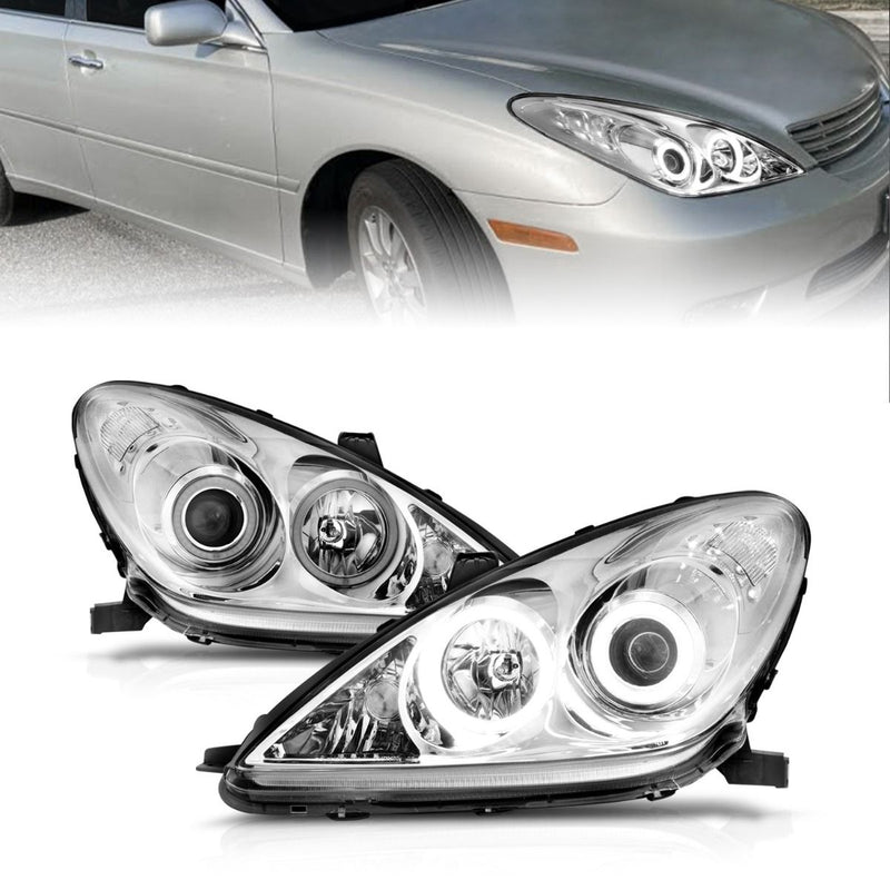 Lexus Projector Headlights, ES 300 Headlights, ES 330 Headlights, Chrome Projector Headlights, Anzo Projector Headlights