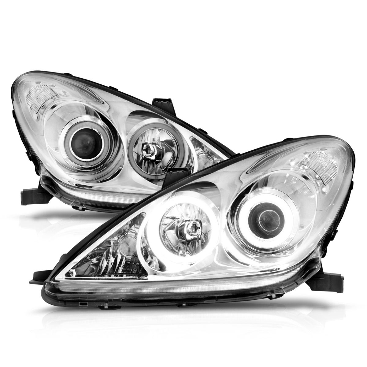 Lexus Projector Headlights, ES 300 Headlights, ES 330 Headlights, Chrome Projector Headlights, Anzo Projector Headlights