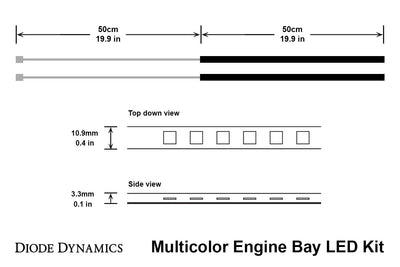 RGBW Multicolor Engine Bay LED Kit