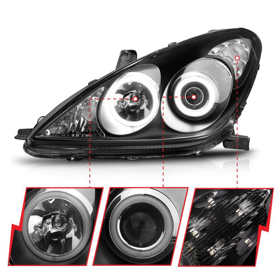 Lexus Projector Headlights, Es 300 Headlights, Es 330 Headlights, Black Projector Headlights, Anzo Projector Headlights