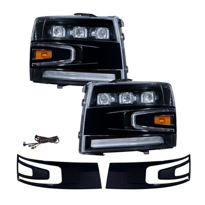 2007-2013 Chevrolet Silverado LED Projector Headlights (pair)