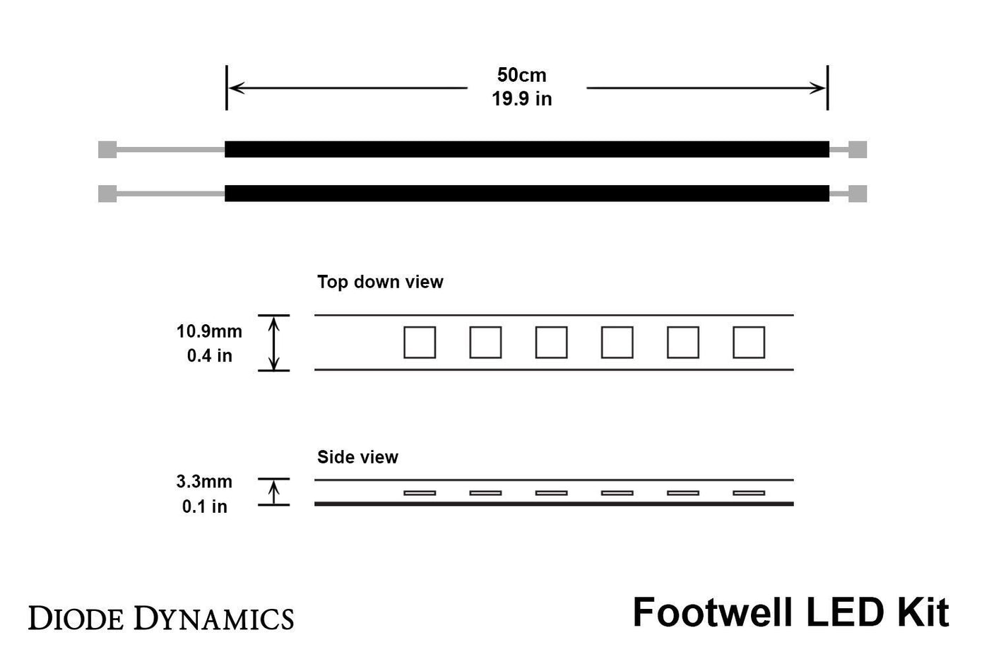 Single-Color LED Footwell Kit