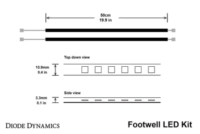 Single-Color LED Footwell Kit