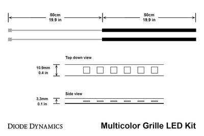 RGBW Multicolor Grille LED Kit